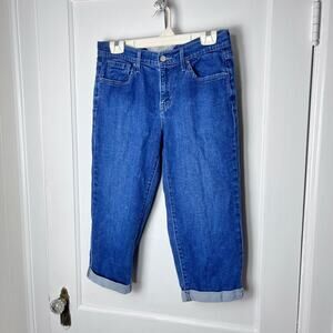 Vintage Levi's Women's Blue Cropped Y2K Denim Capri Pants Jeans Low Rise Size 8